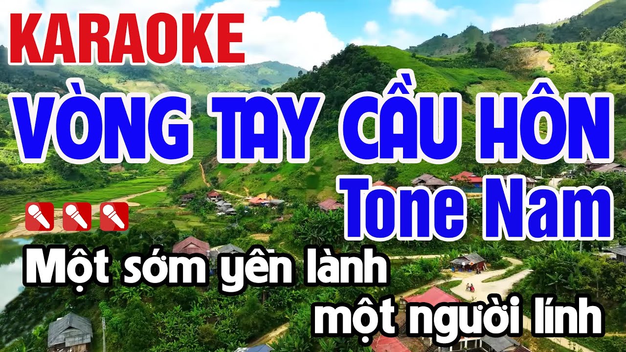Vòng Tay Cầu Hôn Karaoke Tone Nam Nhạc Sống 2026 - Nguyên Minh Media