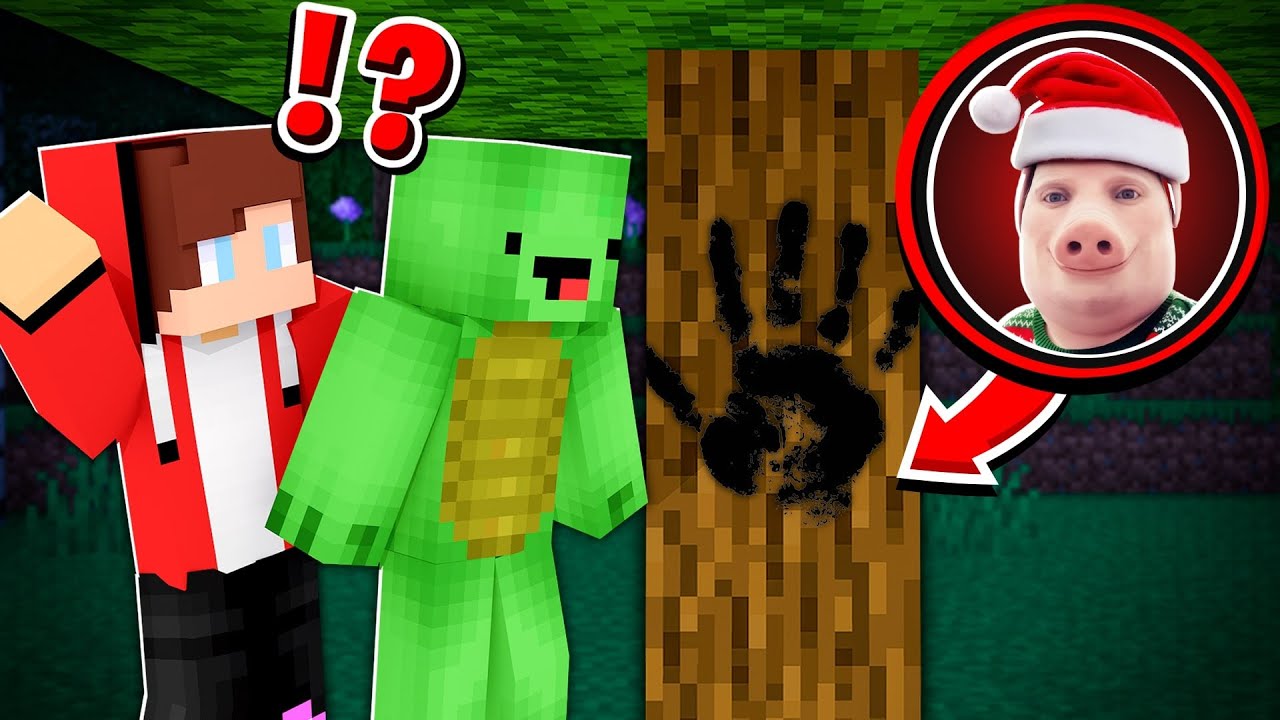 How JJ and Mikey Found The BIGGEST CHRISTMAS JOHN PORK FOOTPRINTS in Minecraft! - Maizen