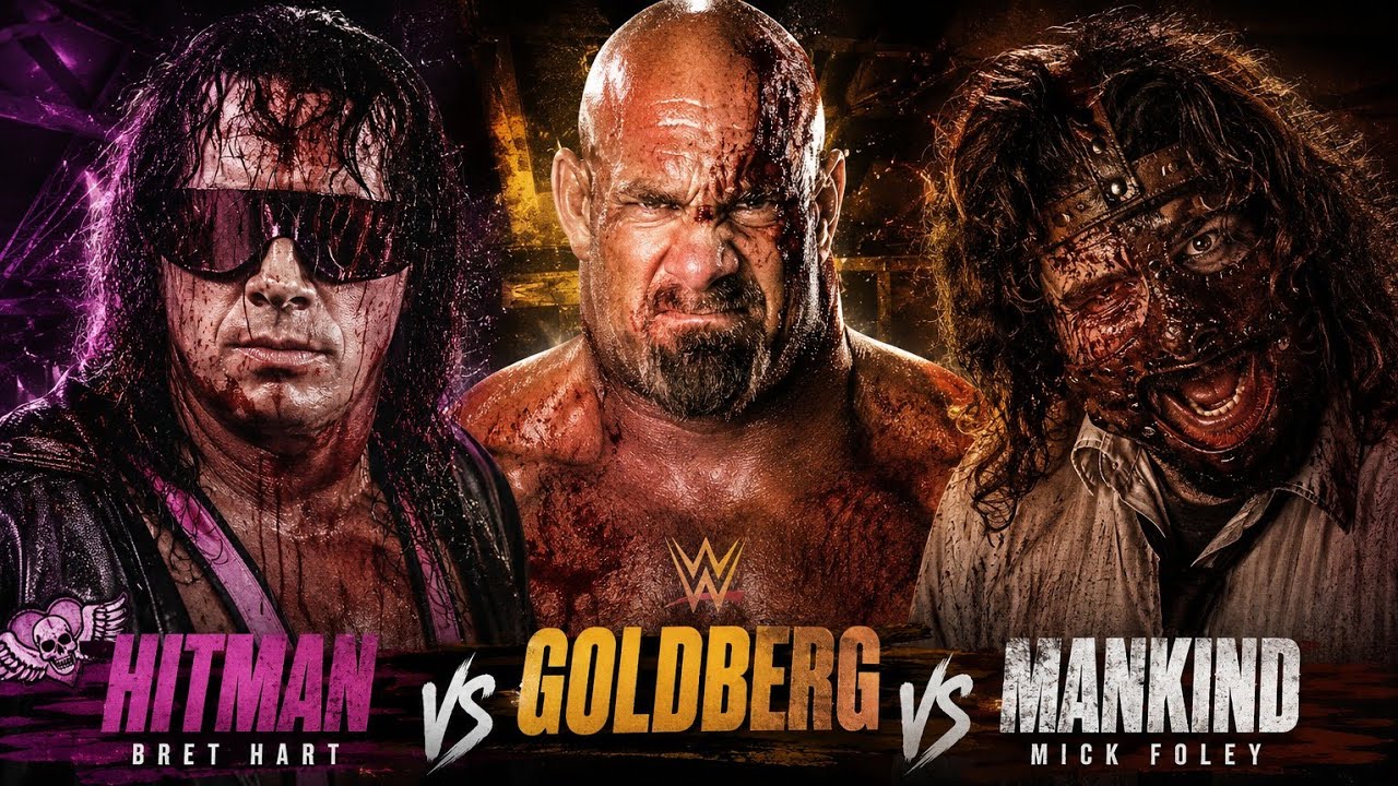 Goldberg vs Mankind vs Bret 