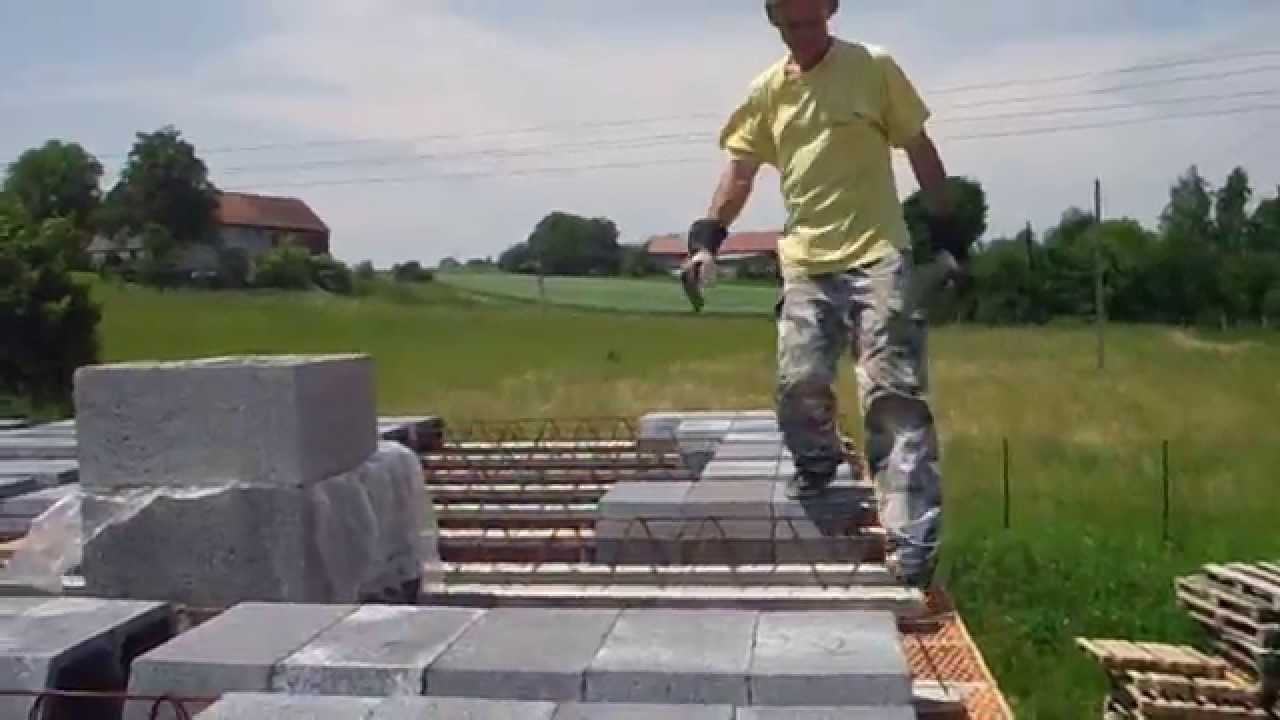 Strop Teriva - układanie, szalowanie