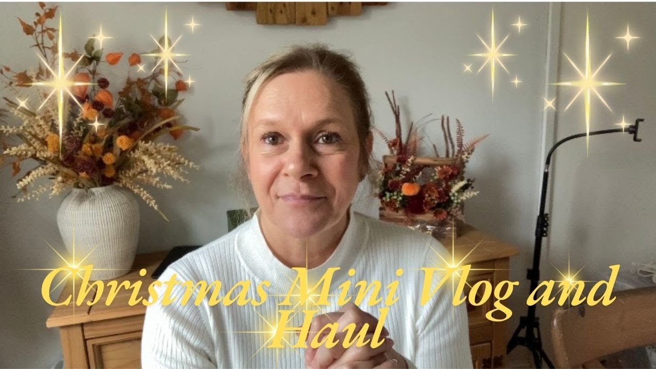 🎄🎄CHRISTMAS MINI VLOG & SHOPPING HAUL. RUB N BUFF UPCYCLE. HOME BARGAINS. B&M. ALDI. GARDEN CENTRE🎄🎄