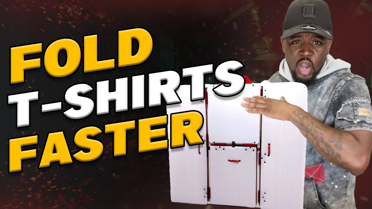 How To Fold T-Shirts FASTER! (Unboxing the Let Me Fold Automatic T-Shirt Folder)
