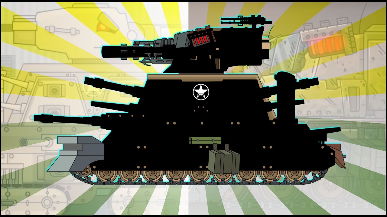 American KV-44 + FV 40.05 (Fans Made Version) - Cartoons About Tanks