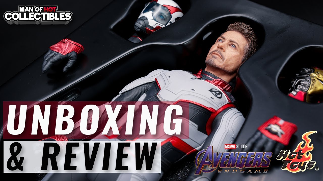 Hot Toys TONY STARK TEAM SUIT Avengers Endgame Unboxing and Review