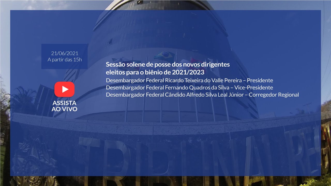 Sessão Solene de Posse dos Novos Dirigentes do Tribunal Regional Federal da 4ª Região