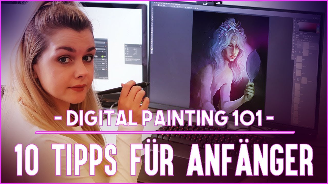 10 Tipps für Anfänger: DIGITALES MALEN UND ZEICHNEN | Timelapse | Deutsch