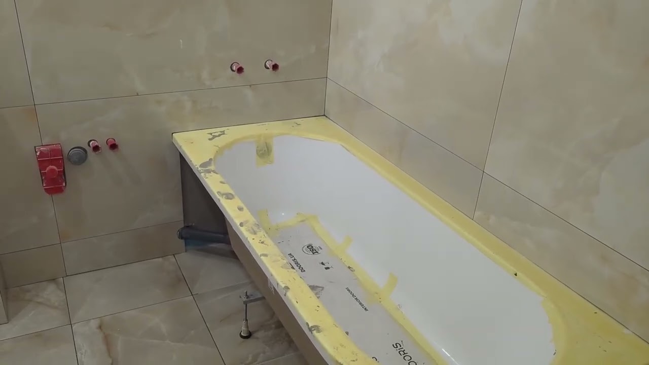 Как мы кладём керамогранит в санузлах