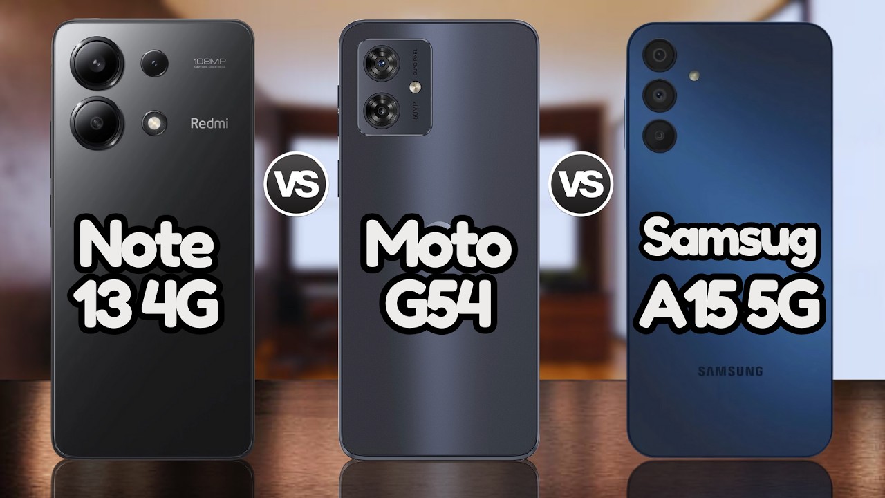 Moto G54 Vs Redmi Note 13 Vs Samsung A15 | @EficienTechs👈👀