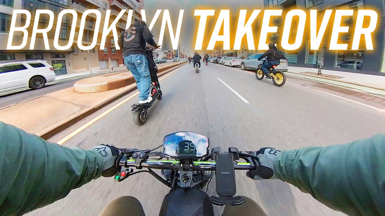 INSANE E-BIKES & SCOOTERS take over Brooklyn! ECS Rideout