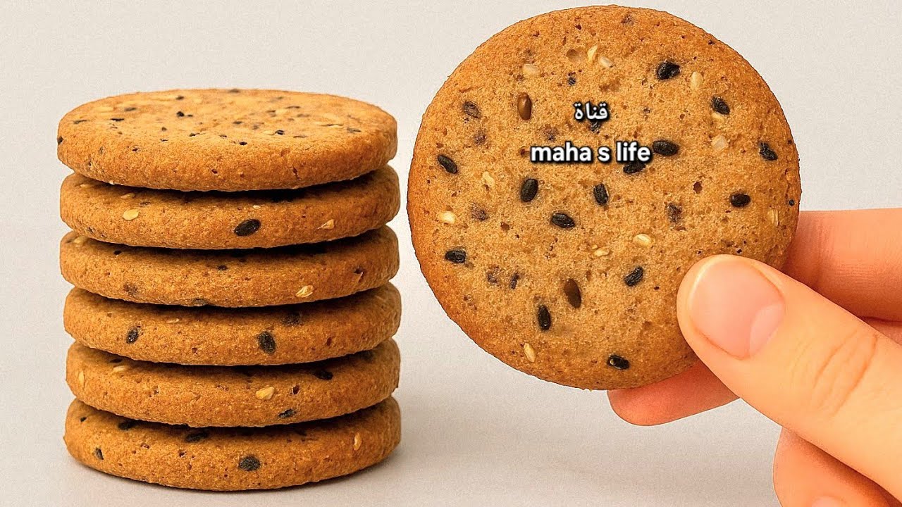 اكلت 4 قطع يوميا وخسيت 2 كيلو ف اسبوع🫢بسكوت صحي بدون بيض! بديل خبز