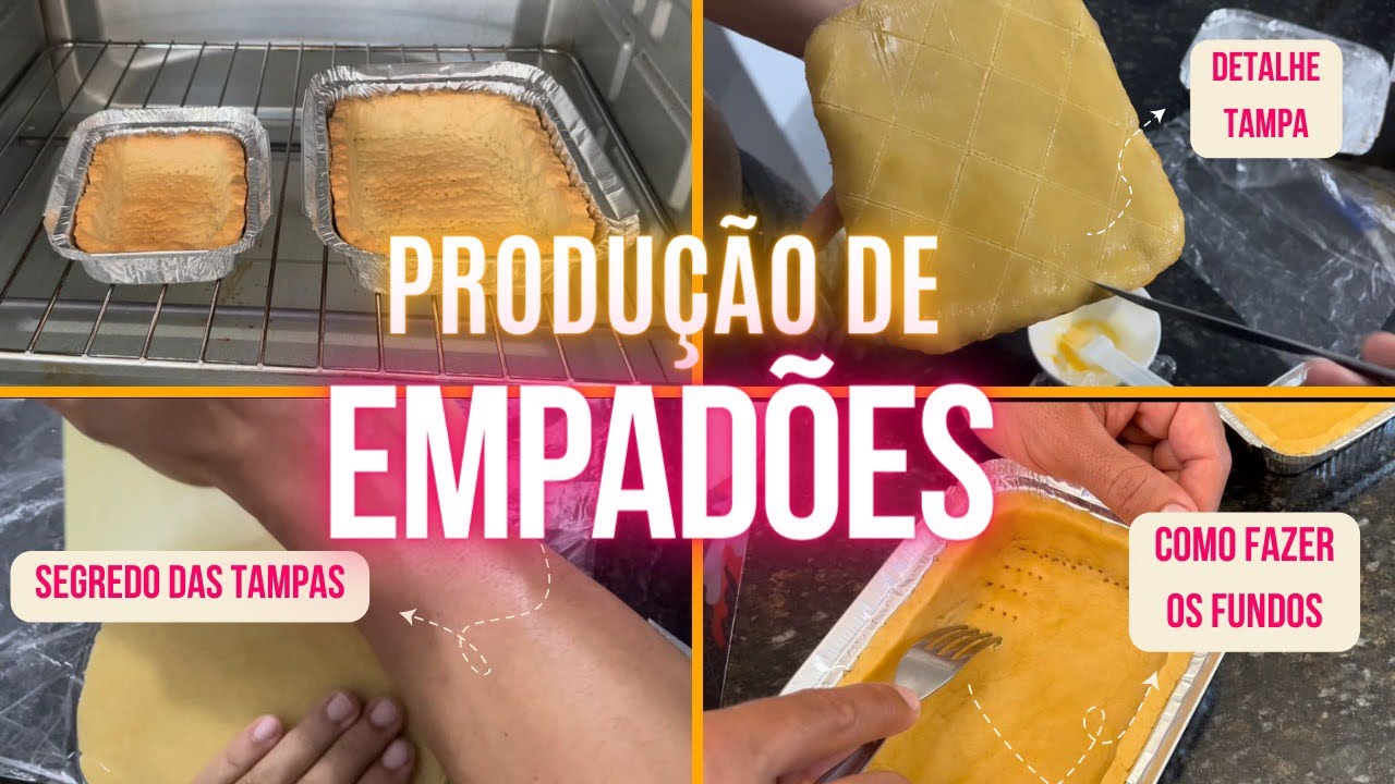 COMO FAZER TAMPAS E FUNDOS | PONTO CORRETO | DELIVERY DE EMPADÕES NO IFOOD | RECEITA MASSA EMPADA