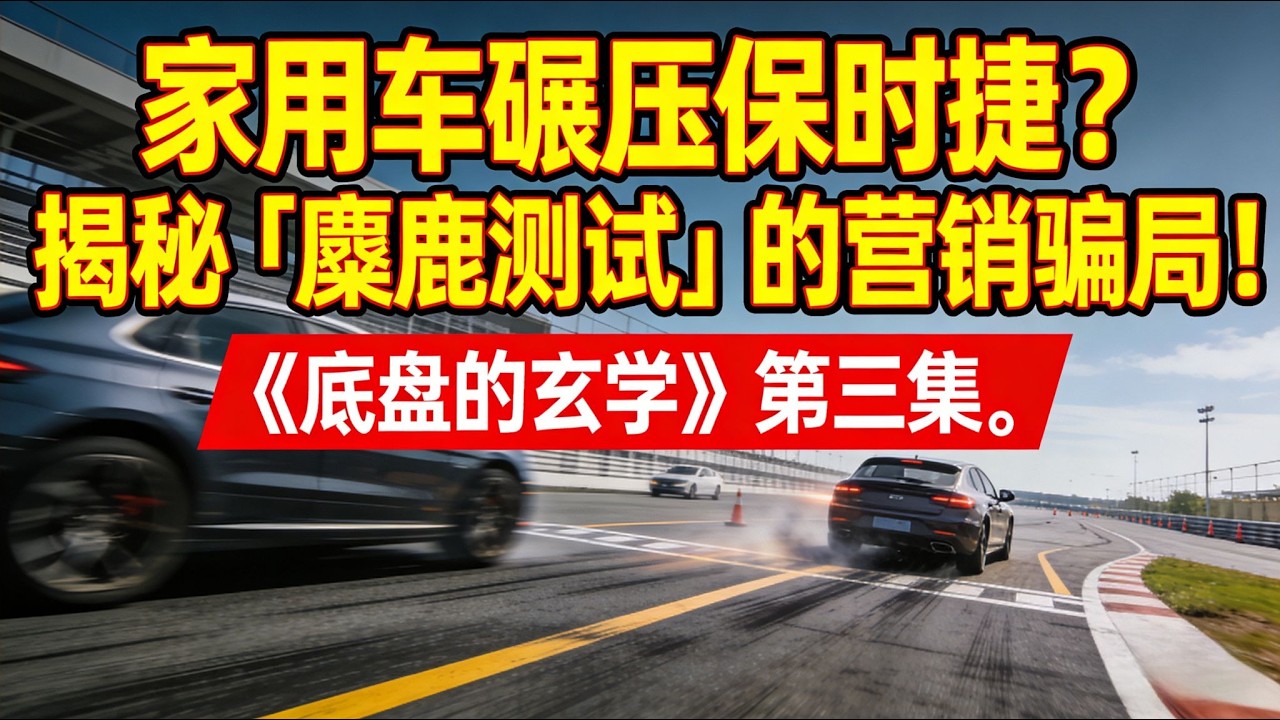 家用车碾压保时捷？成绩越高底盘越好？别傻了！揭秘&ldquo;麋鹿测试&rdquo;是如何沦为车企营销骗局的！#麋鹿测试 #底盘操控 #汽车测评 #ESP #汽车营销#automobile #商业思维 #汽车科普 #特斯拉