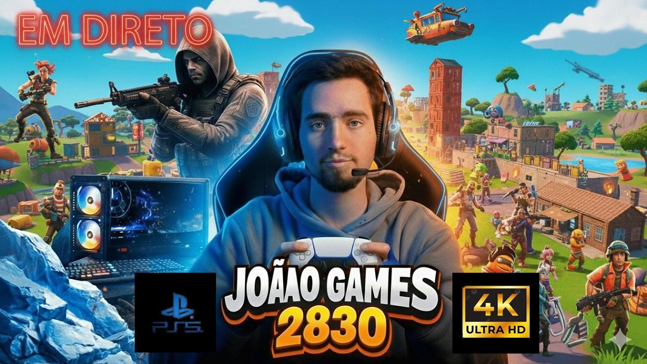 jogando fortnite ( 4K / 120FPS ) Amd Ryzen 5 5500 e NVIDEA RTX 5050 com Raytracing config. épico