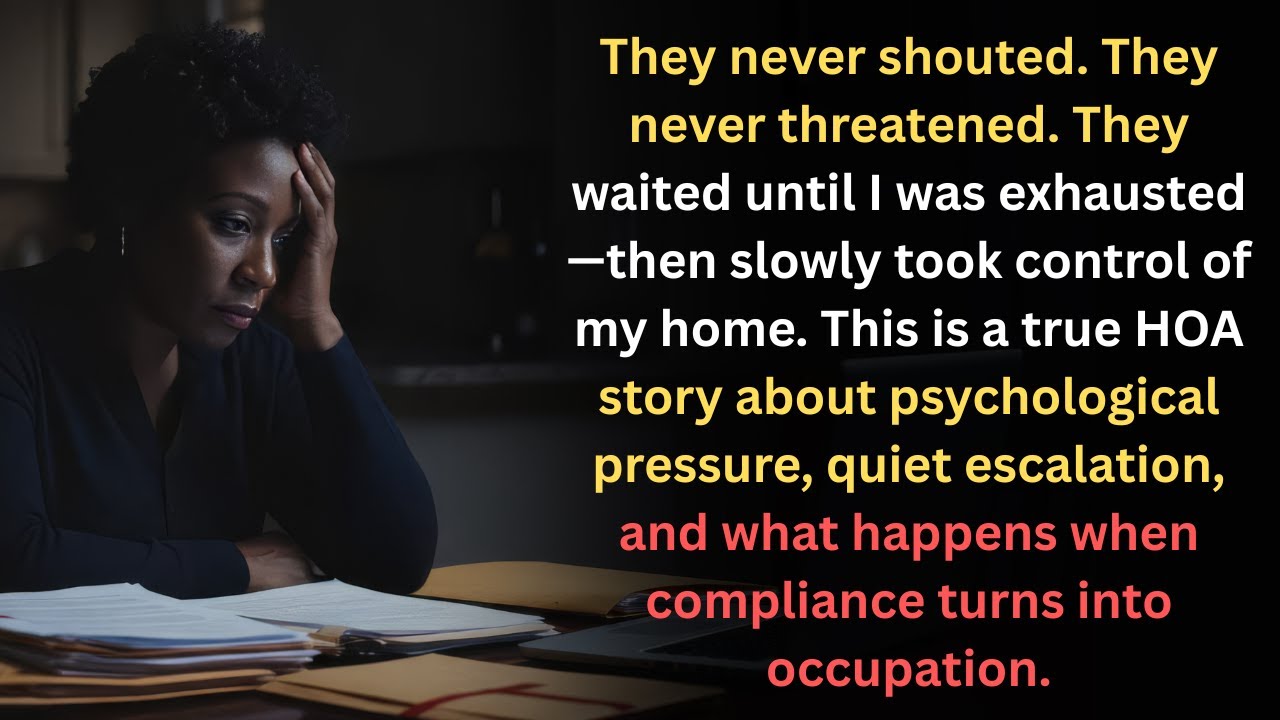 My HOA Didn’t Attack Me — They Waited Until I Was Too Tired to Fight