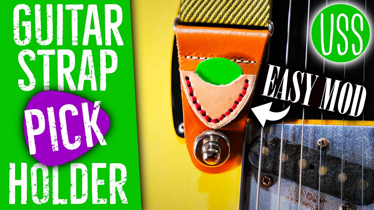 Guitar Strap Mod: Leather Pick Holder