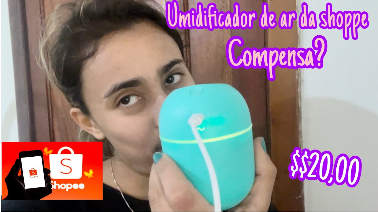 MINI UMIDIFICADOR DE AR USB DA SHOPEE - DIFUSOR DE ÓLEO ESSENCIAL