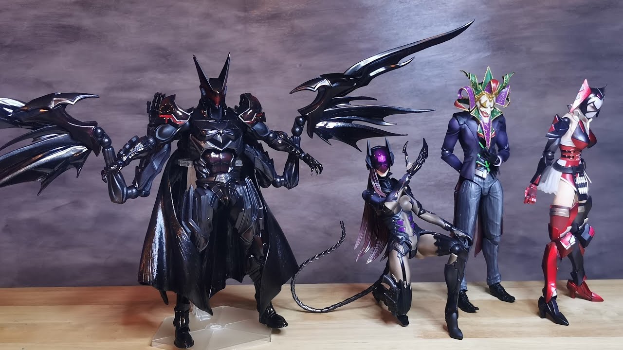 Review: Play Arts Kai by Tetsuya Nomura BatMan -​ Joker -​ Catwomen -​ Harley Quinn