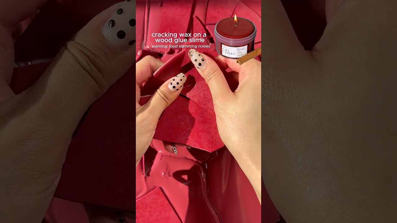 Wax Cracking: Fall Candle Slime 🕯️