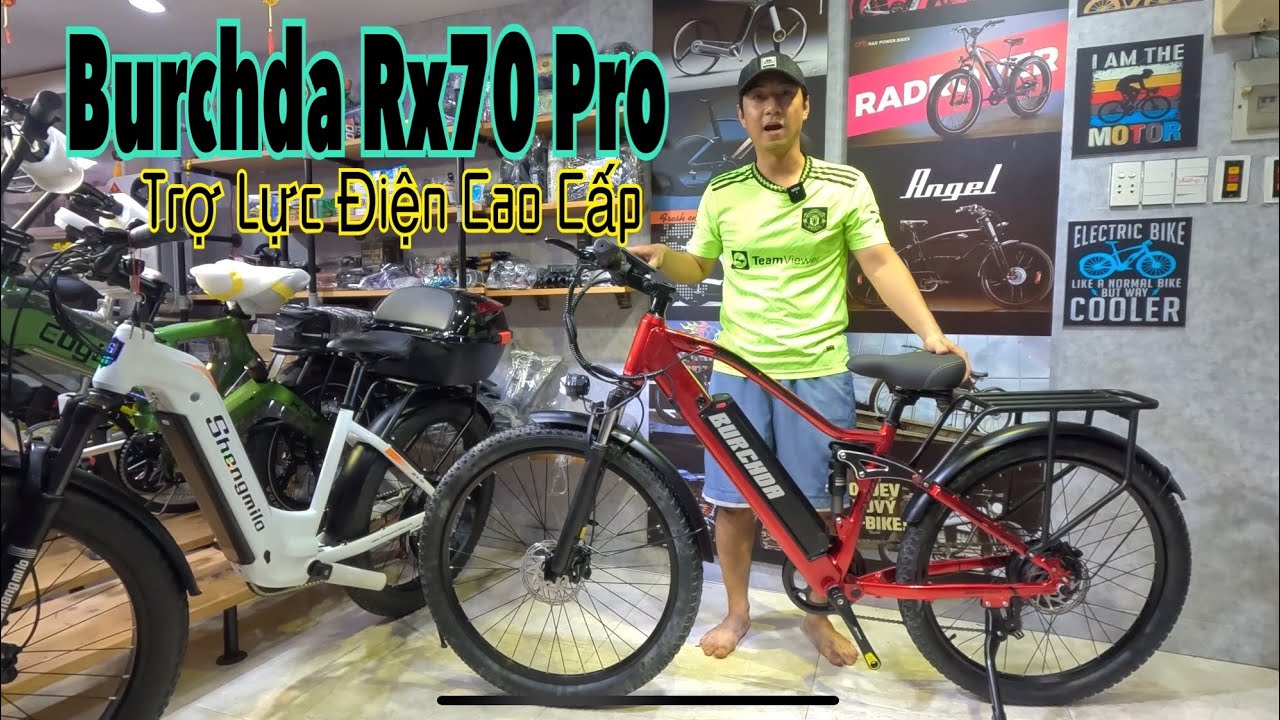 [2025]Xe đạp điện trợ lực #Burchda #RX70 Pro 48V20Ah hai Phuộc trước giữa Động cơ điện Siêu khỏe