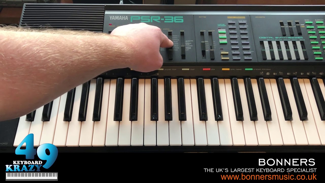 Yamaha PSR-36 Keyboard - Tutorial