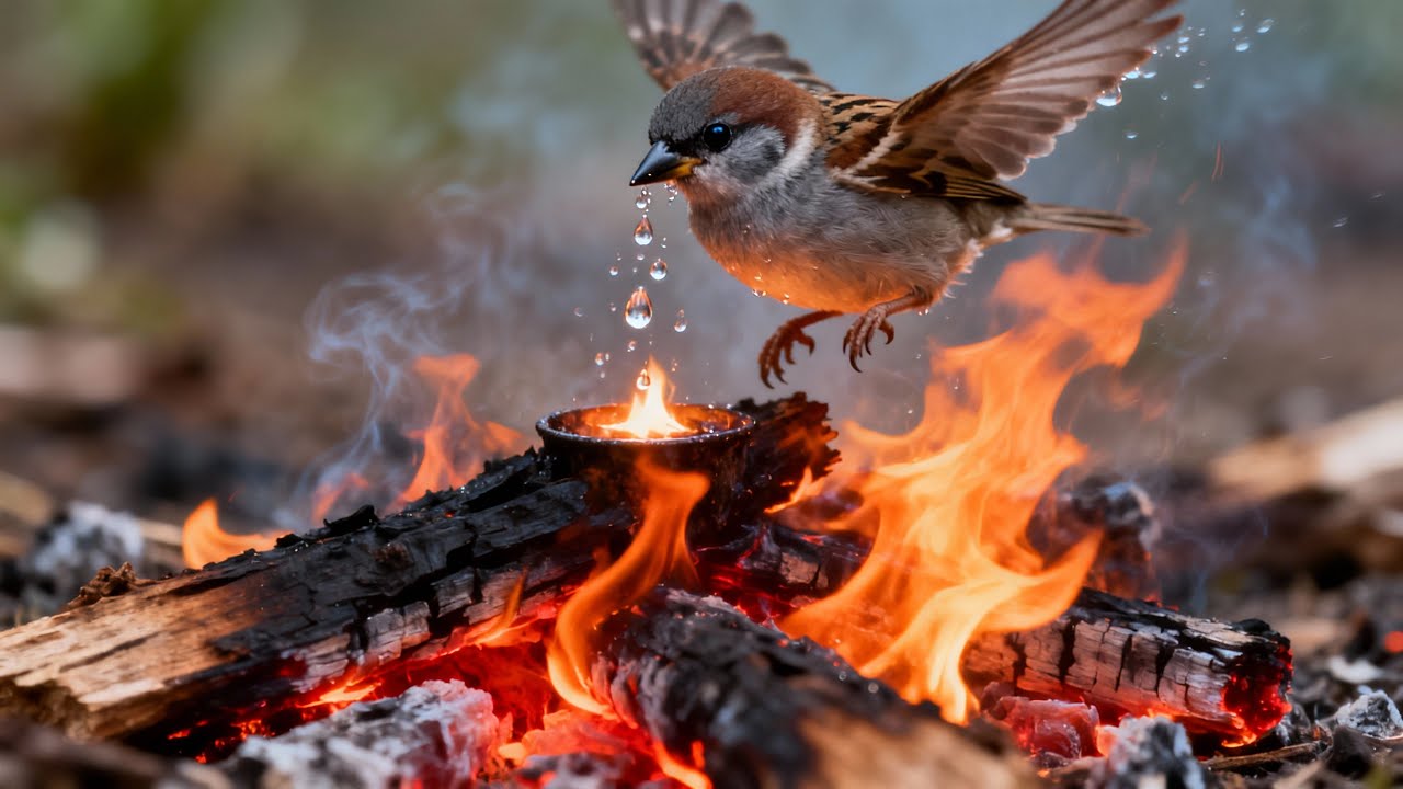 The Wise Little Sparrow | Inspiring Jataka Tale for Kids | Moral Story for Children