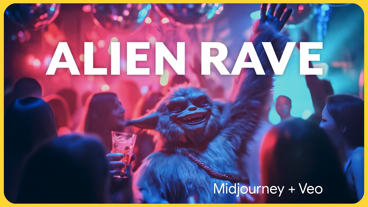 Alien Dance Party - Veo + Midjourney