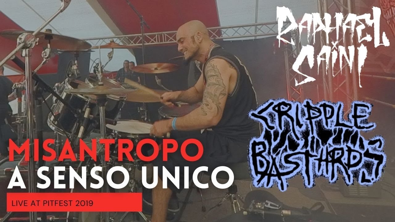 Cripple Bastards - Misantropo a senso unico -  drumcam - Raphael Saini 2019 (PITFEST - NL)