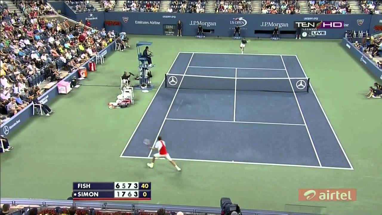Fish Vs Simon HIGHLIGHTS US OPEN 2012 [HD]