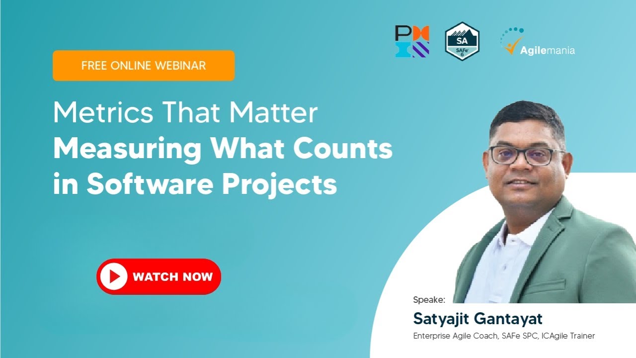 Why Most Project Metrics Mislead You & What to Measure Instead? | Webinar | Satyajit Gantayat