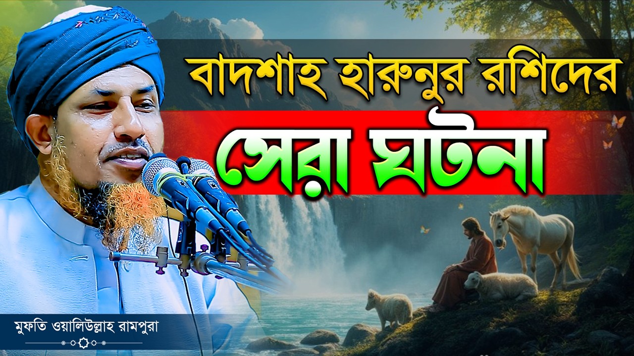 ইরাকের বাদশাহ হারুনুর রশিদ ও তার দুই স্ত্রীর সেরা ঘটনা | mufti waliullah best waz