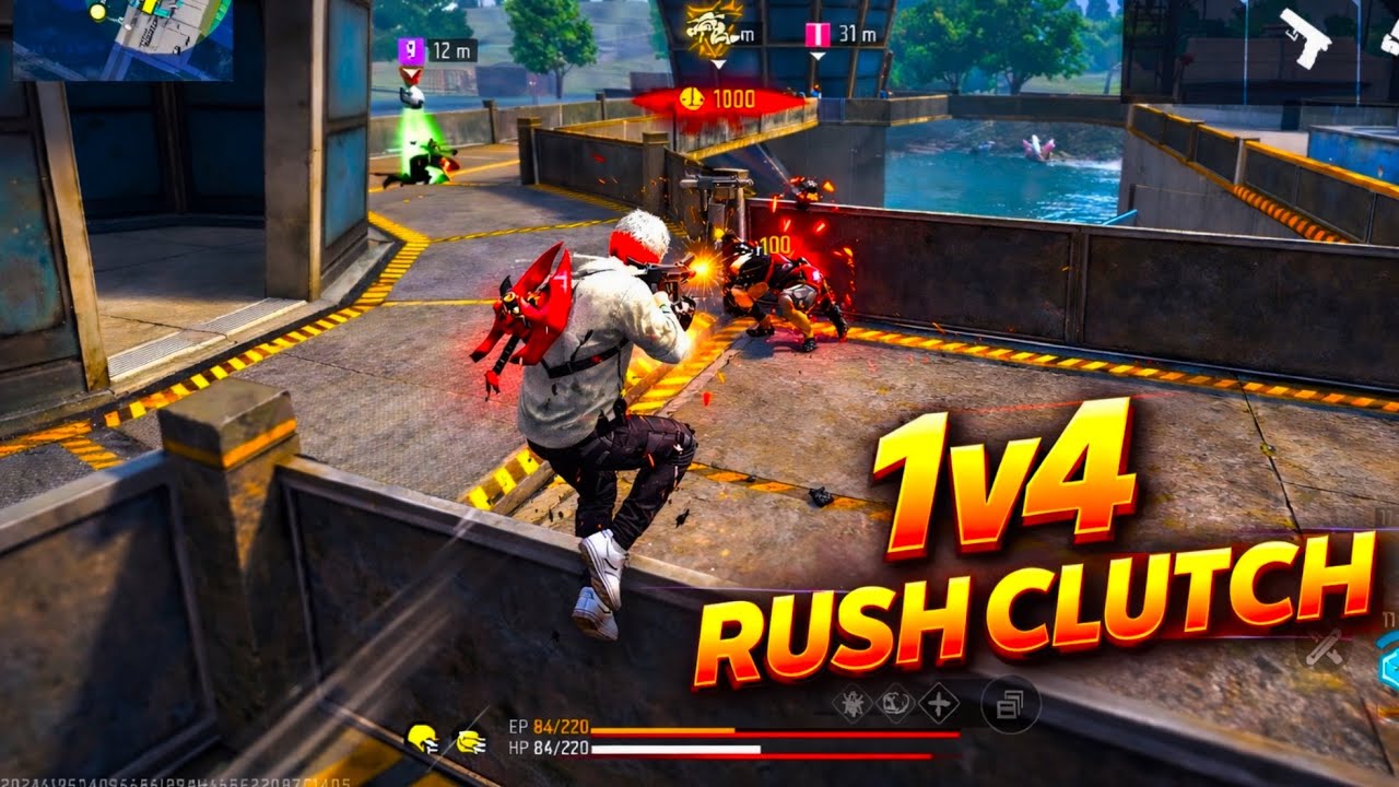 Insane 1v4 Clutch + 2 ACE Back to Back 💀 | Clash Squad | Free Fire 🔥 #freefire #clashsquad #gaming 