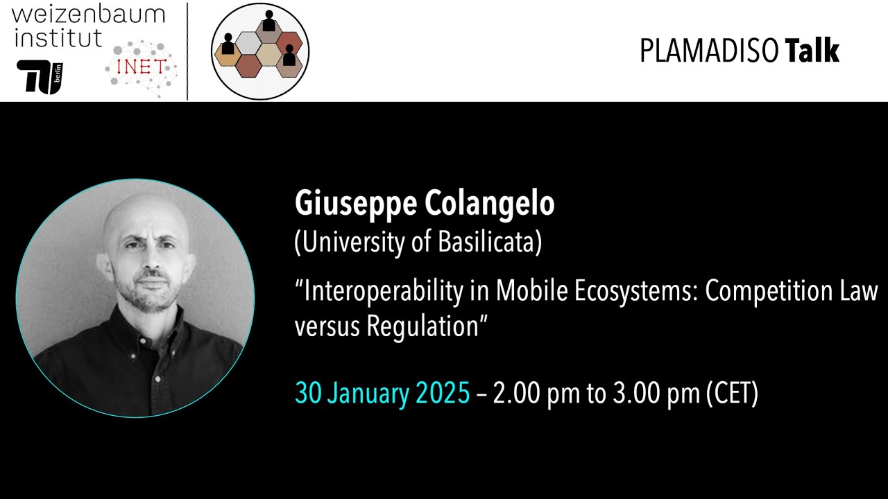 “Interoperability in Mobile Ecosystems: Competition Law versus Regulation”,  Giuseppe Colangelo