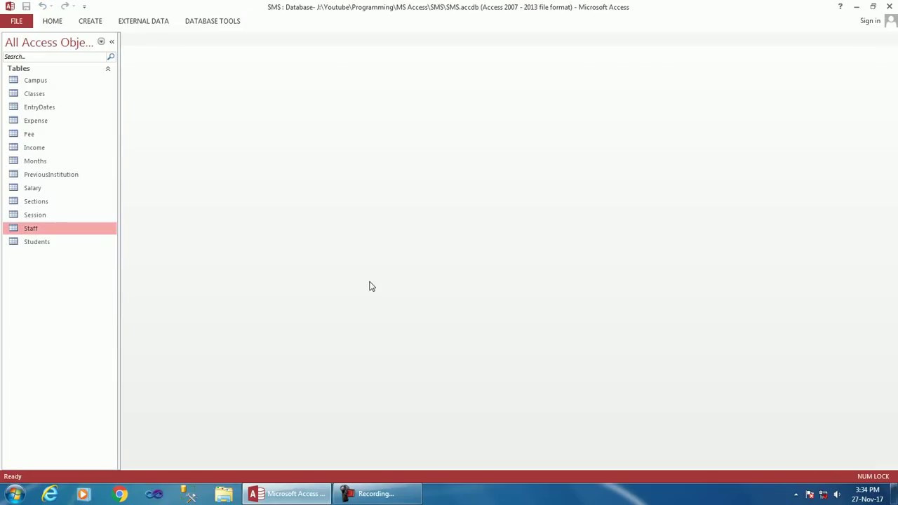 How to Create School Management System in MS Access (Comprehensive) Part-1