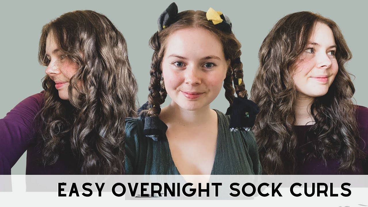 Curling hair with SOCKS | Beginner Friendly | TIK TOK TREND | Easy overnight heatless curls | Curls