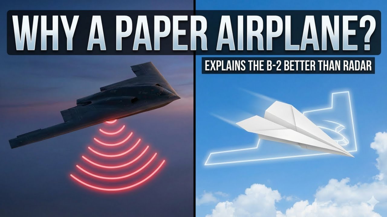 B-2 Spirit – Why a Paper Airplane explains the B-2 better than radar maps