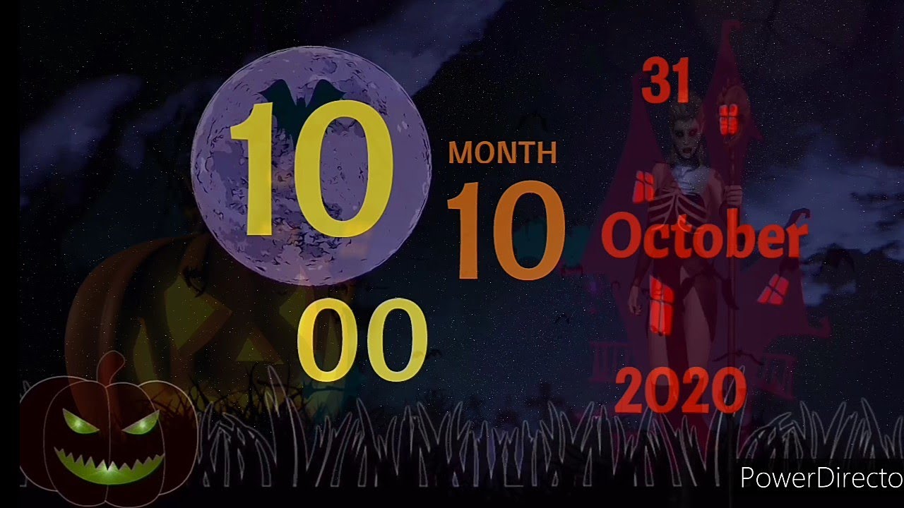 10 Minutes Countdown (From Halloween 2020 to Halloween 2021) 366 Days-Leap The Halloween Theme Music