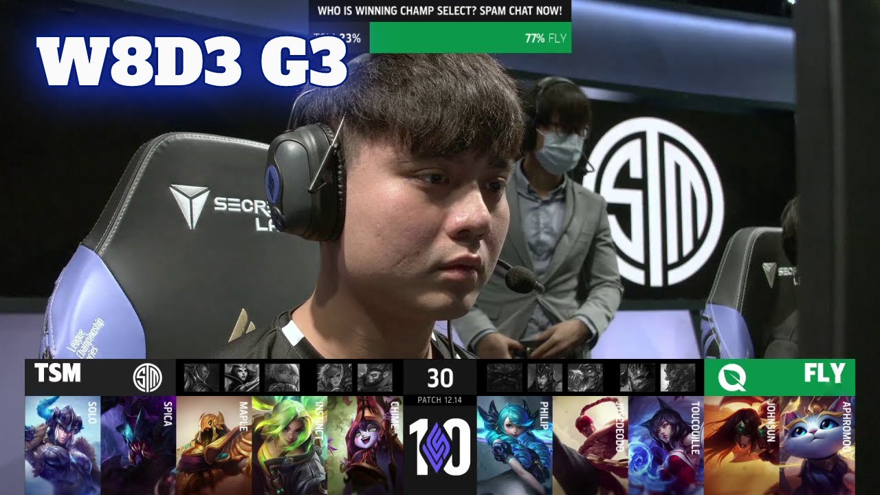 TSM vs FLY | Week 8 Day 3 S12 LCS Summer 2022 | TSM vs FlyQuest W8D3 Full Game