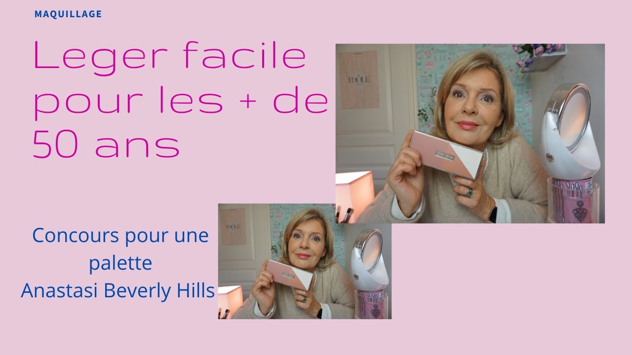 Maquillage léger facile + de 50 ans
