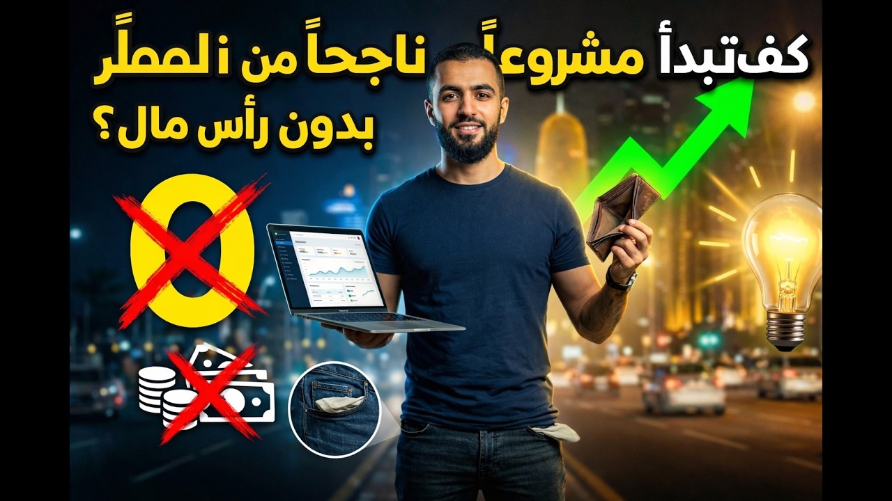 كيف تبدأ مشروعاً ناجحاً من الصفر بدون رأس مال؟
