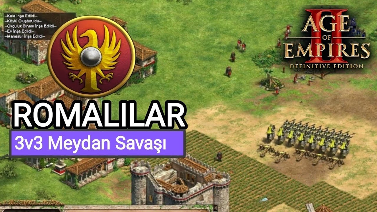 Age of Empires II Türkçe | 3vs3 Arabistan | Romalılar | #Türkçe
