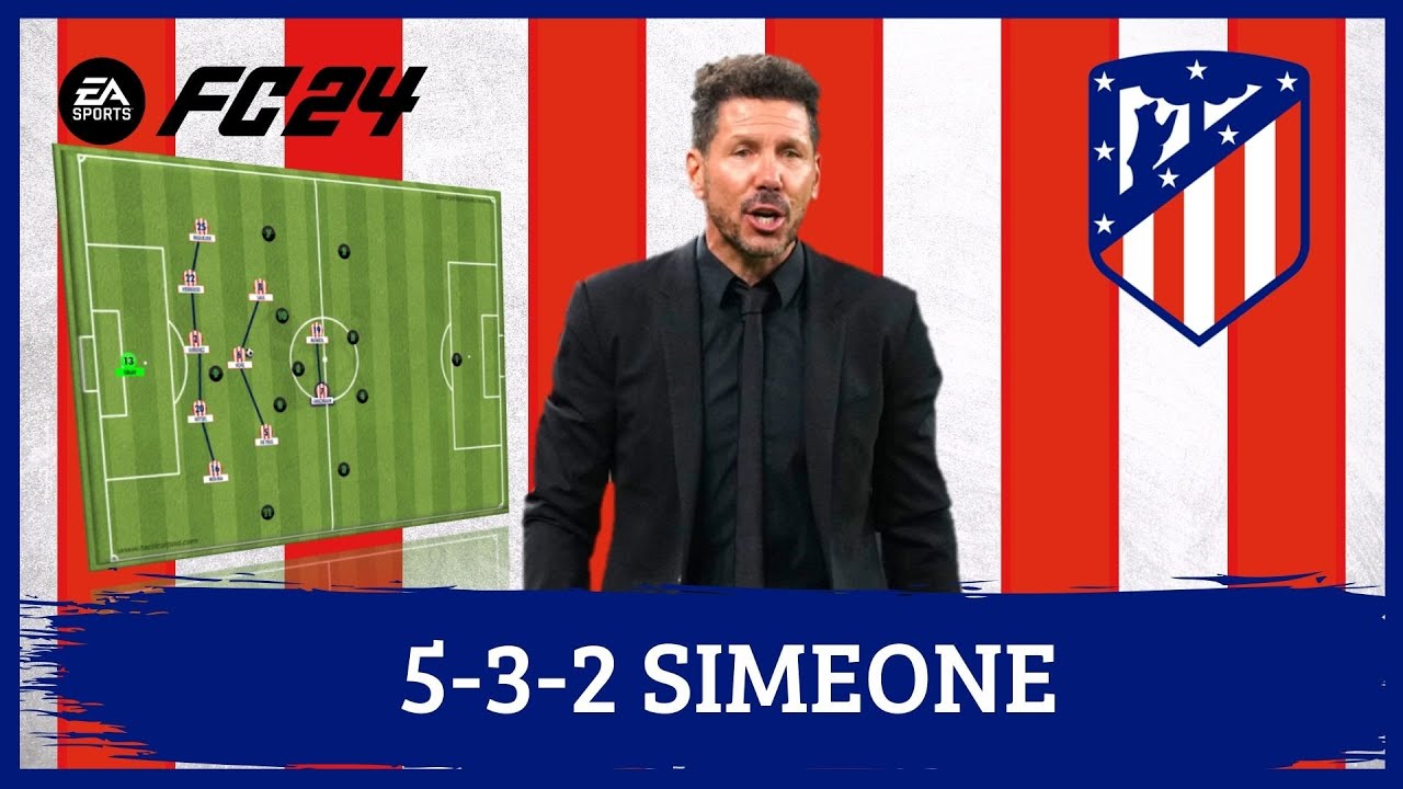 Simeone 5-3-2 Atlético de Madrid EA FC 24 |Tácticas|
