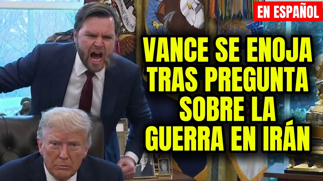 Momento Tenso: Reportero Desafía a Vance Sobre su Pasado en la Guerra de Irán Mientras Trump Observa