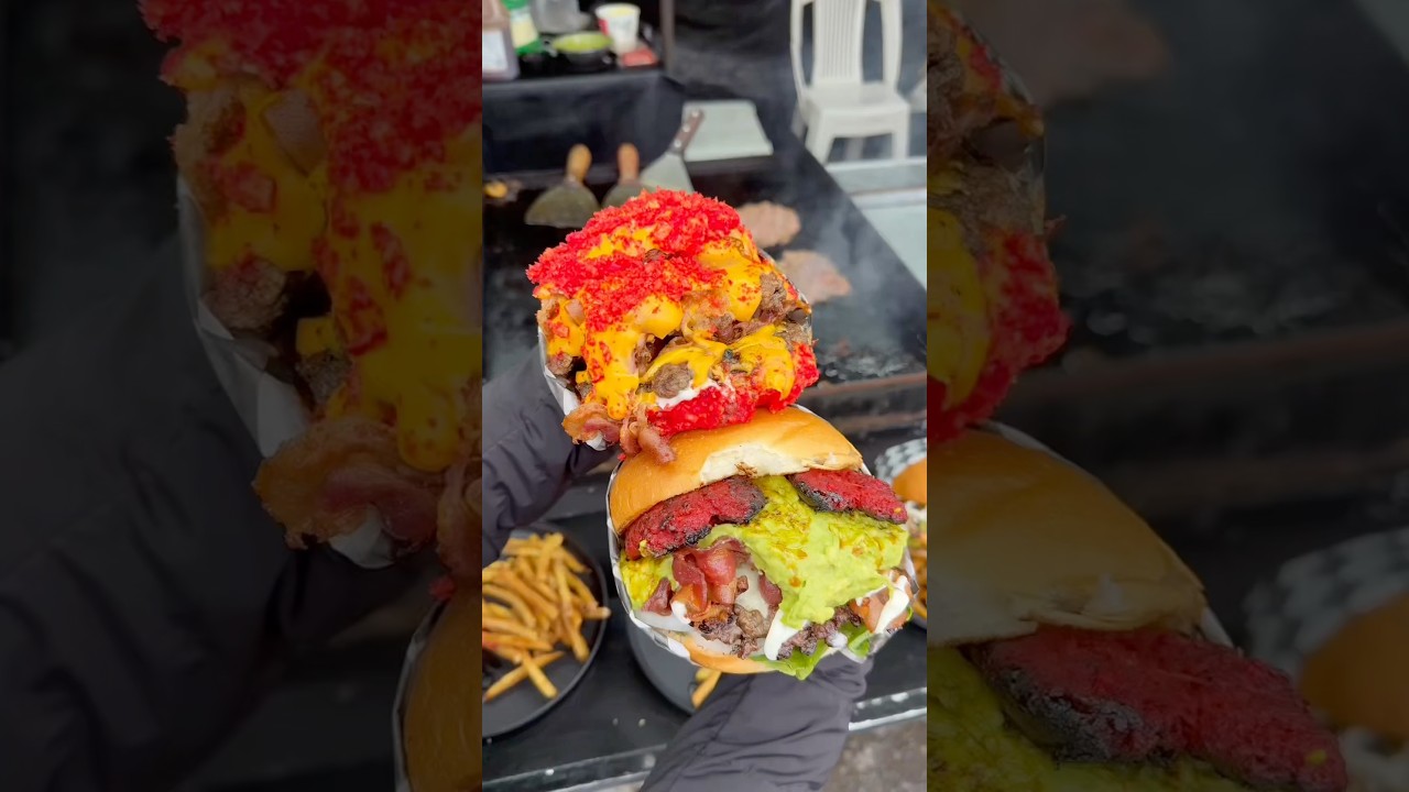 Hamburguesas gigantes rn Tijuana 🍔🔥 