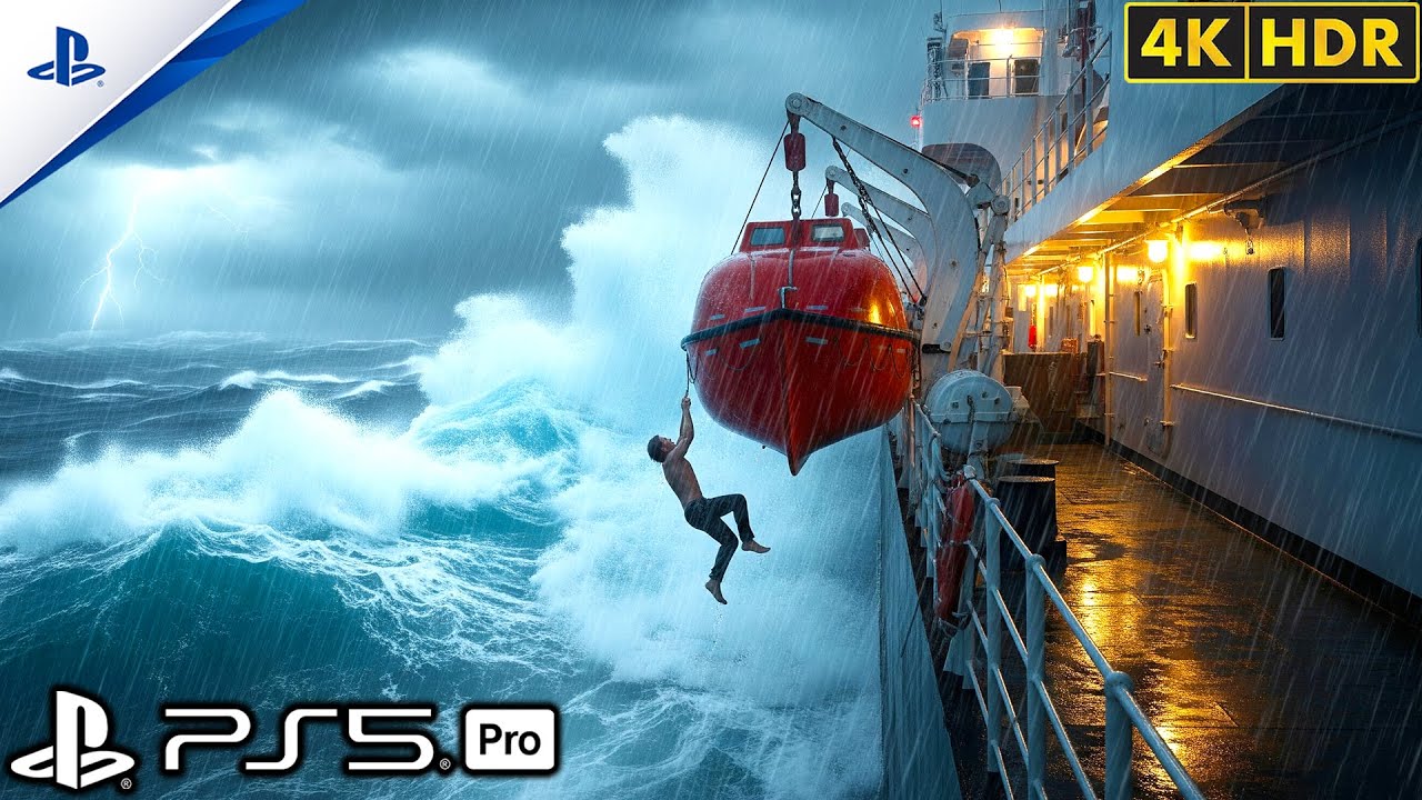 (PS5) Surviving the Giant Shipwreck | Ultra Realistic Gameplay [4K60FPSHDR] Uncharted&trade; 4