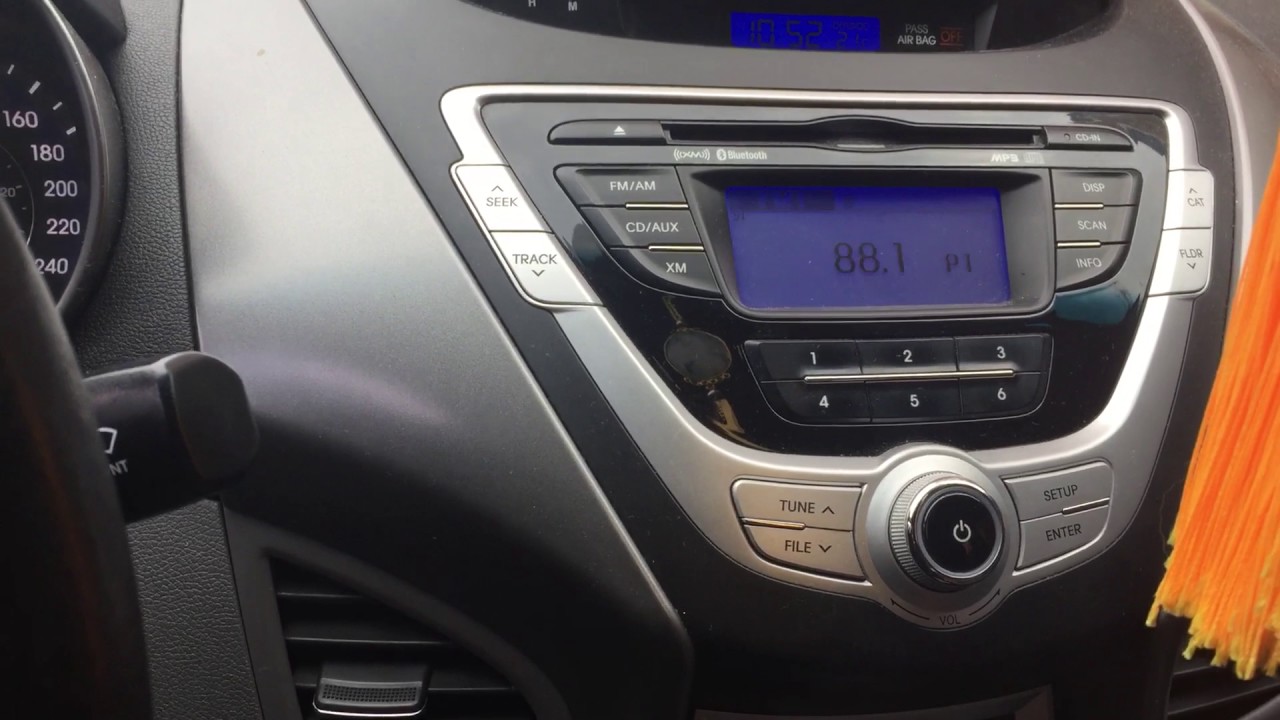 How to Change/Save radio fm channels in 2011 Hyundai Elantra
