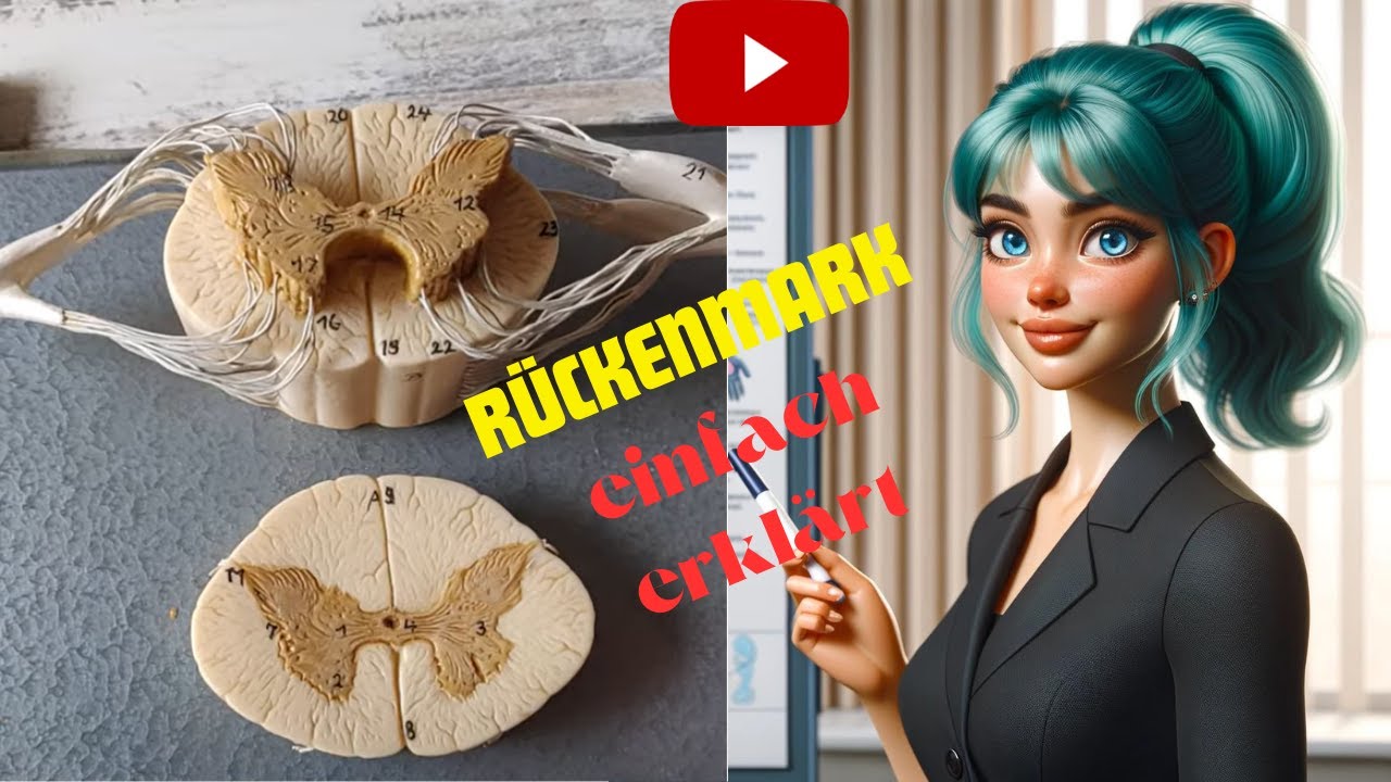 R&uuml;ckenmark einfach erkl&auml;rt.  Aufbau, Segmente & Funktionen f&uuml;r Medizinstudium & Therapieberufe