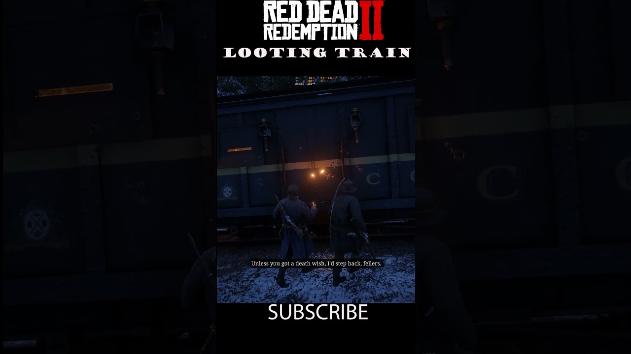 Train looting!! - Red Dead Redemption  2 Max Settings