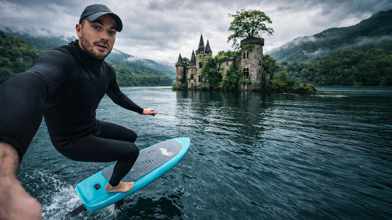 DORMIR DANS UN CHÂTEAU ENGLOUTI INFESTÉ DE SERPENTS (+ Surf en E-Foil)