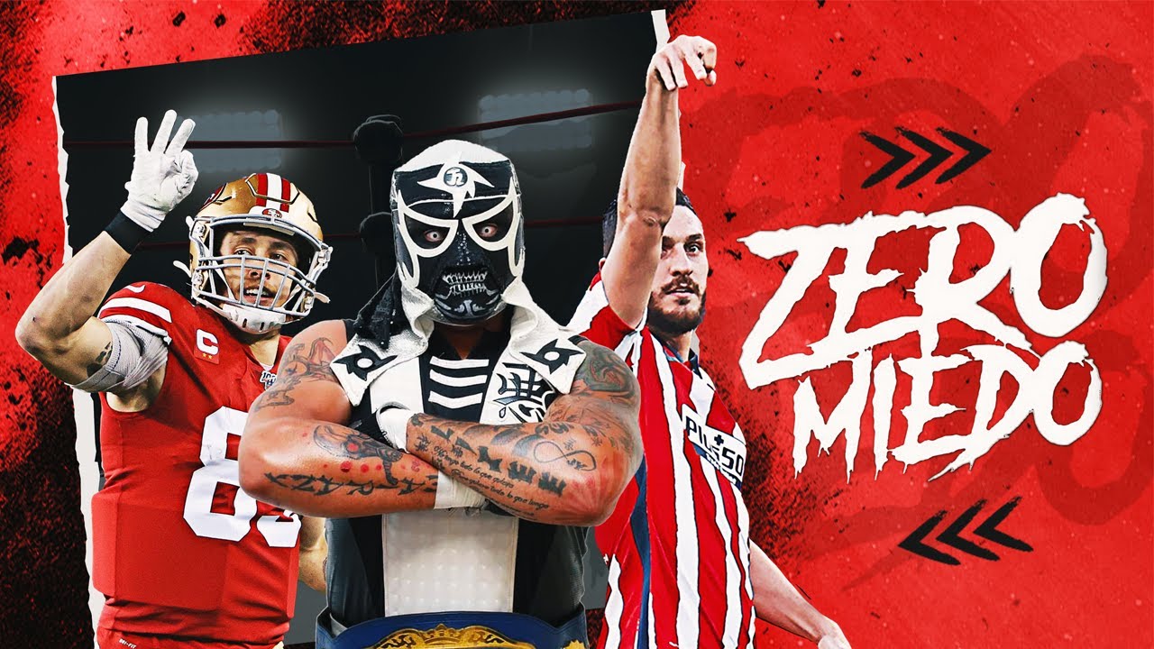 George Kittle de 49ers y Pentagon jr WWE y su ZERO MIEDO: La Lucha Libre en la NFL