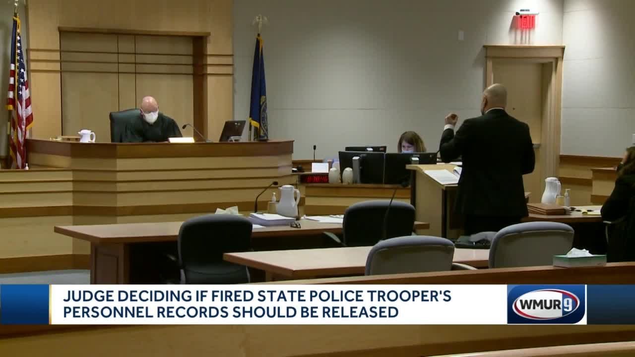 Judge to decide whether fired trooper's records should be released